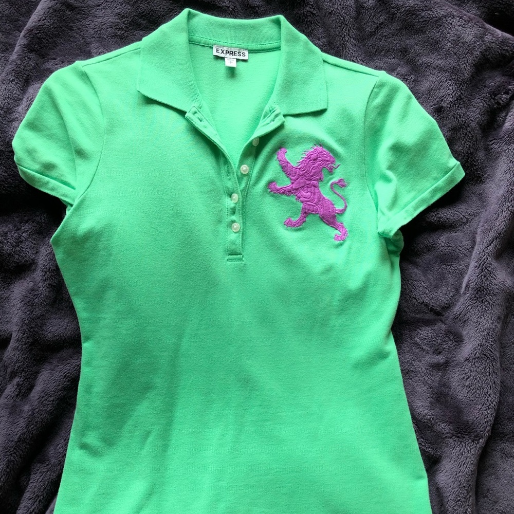 NWOT Express polo light green